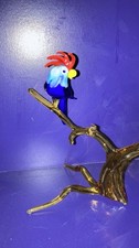 Vintage Murano Art Glass Cockatoo/Parrot/Bird In A Tree