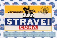VINTAGE STICKER STICKER STICKER STRAVEL CORA VERMOUTH BITTER