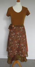 Indian silk sari midi