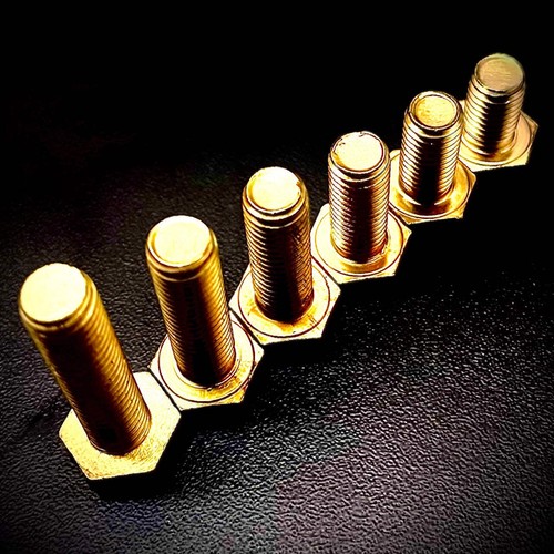 Brass hex set screw - set, fully