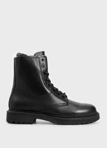 Men diesel boots - black, leather