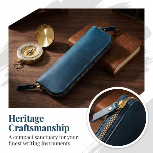 Handmade vintage pencil case - handmade,