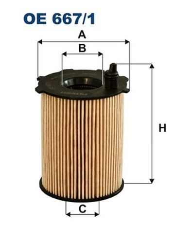 Fits filtron 667 oil - filtron,