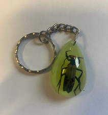 Real Bug Keyring-Set in glow