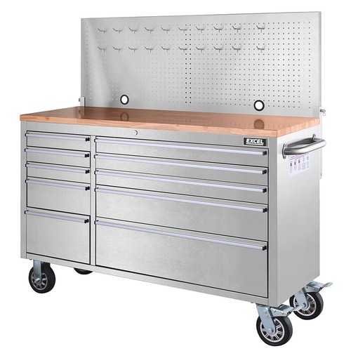 Stainless steel 10 - 55", drawer