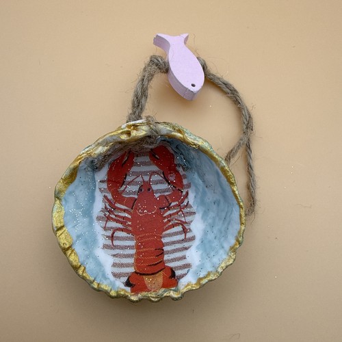 Hanging seashell glitter - seashell,