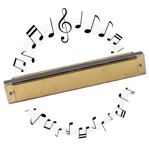 Hole tremolo harmonica a - 24,