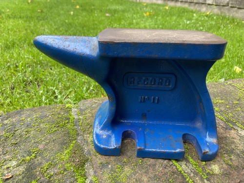 Vintage record bench top anvil - vintage,