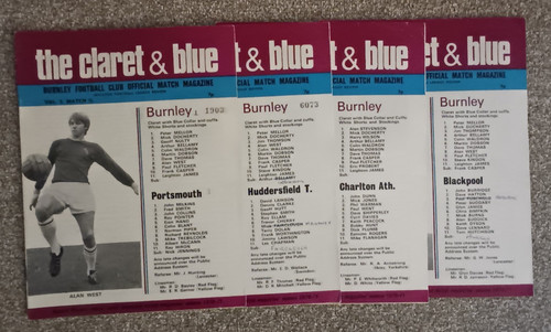 Burnley 1971 selection of - 1971/72,
