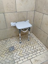 Patterson Medical folding shower bath chair stool aid elderly disable 159kg