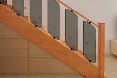 Belofay toughened grey glass - toughened,