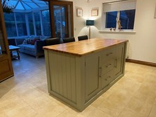 Kitchen island with oak - island,