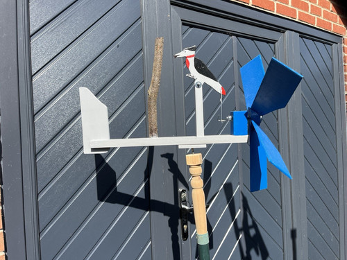 Wooden garden windmill - garden, wind