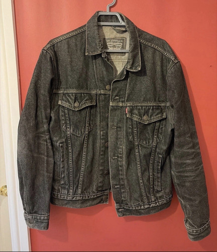 Levi trucker washed black - washed,