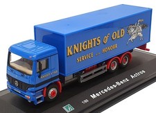 Cararama 1/80 Scale 180 - Mercedes Benz Actros Truck (Knights Of Old) Blue