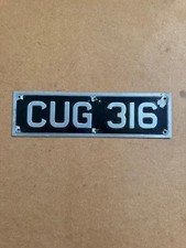 CUG316 Bristol LS6G ECW Crosville Chester Bus Coach Fleet Number Plate Badge