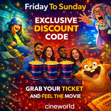 2 x Cineworld Cinema Ticket