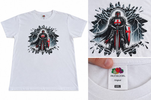 Mens shirt knights templar - t,