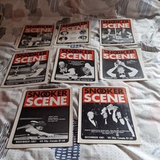 8x Vintage Snooker Scene