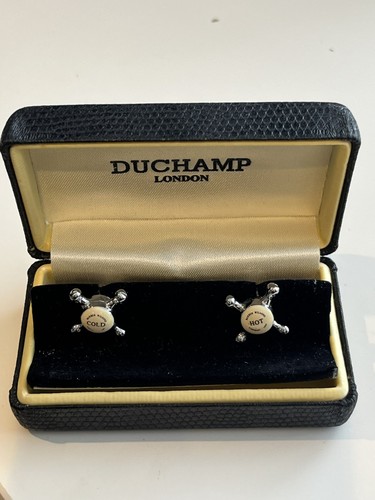 Duchamp cufflinks hot cold - duchamp,