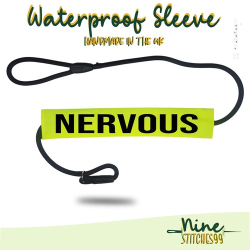 Highly visible dog lead sleeve - visible,