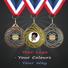 Personalised Street Dance Medals with Ribbon + Engraving + Your Logo