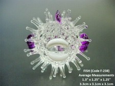 SPIKY GLASS FISH Glass Crystal