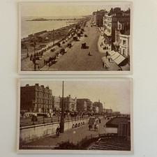 Postcards Brighton Kings Road Bedford Hotel Beach Promenade Sea, Antique Vintage