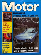 MOTOR MAGAZINE 14-MAR-81 -
