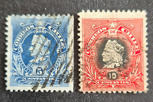 Stamps chile 1901 - chile,, 1901/02