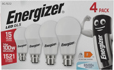 Energizer 100W Equivalent Bayonet Light Bulb - 6500K / Daylight BC/ B22 LED Bulb