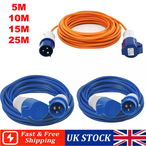25m caravan mains - 5-25m, hook