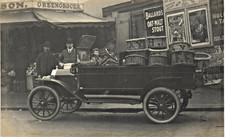Hastings photographer. Motor Car & Fruit Baskets at Greengrocer Shop by Willmett