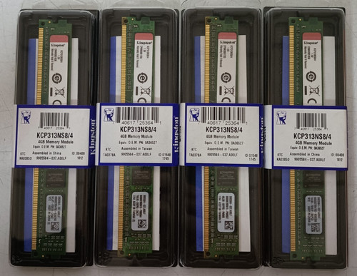 Kingston 16gb 4x4gb ddr3 - kingston,