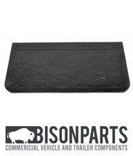 TRUCK / TRAILER UNIVERSAL RUBBER MUDFLAP 16" X 12" SINGLE - PLAIN BLACK