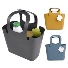 Large Reusable Tote Shopping Bag Travel Foldable Shopping Carry Basket Plastic