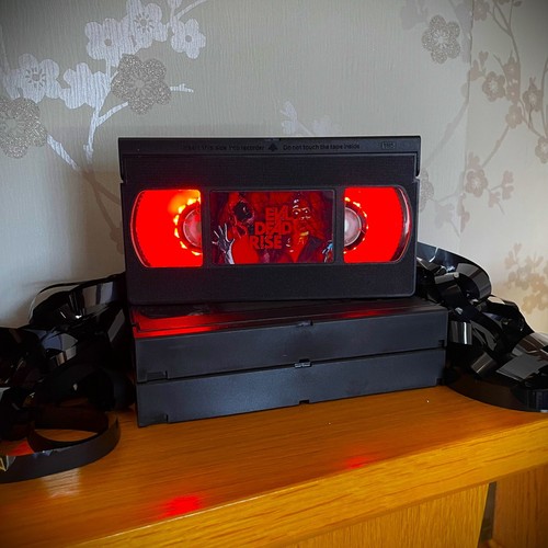 Retro vhs lamp the evil - vhs, lamp,