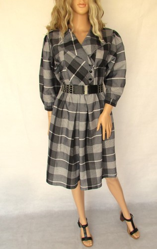 Vintage 1980 dress black - 1980's, &
