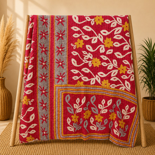 Vintage handmade pink floral - vintage,