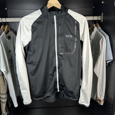 Men’s Gore Bike Wear Windstopper Softshell Cycling Jacket Size Small S Black