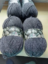 STYLECRAFT LIFE DK YARN 4 x 100 gram BALLS MIXTURES OF CHARCOAL 2 DIFFERENT DYES