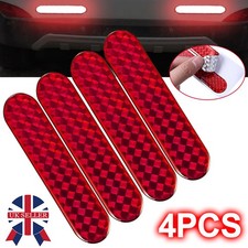 4x Red Reflective Safety