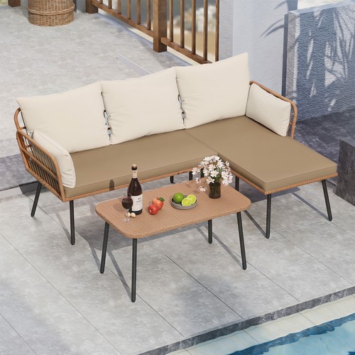 Piece shaped outdoor - 3-piece, patio