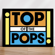 Top Of The Pops Metal Sign