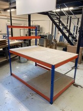 BiG400 Deep Packing Station Workbench | 1830mm Depth | Half Depth Lower Shelf |