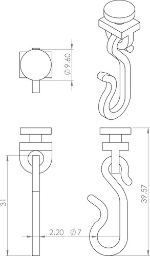 Croydex white shower curtain - shower,