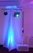 1 X DJ Wrapz 2 Sided White Lighting Stand Stretch Scrim Lycra Cover WZ-LST-2W