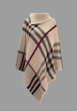 Ladies Tartan Check Poncho