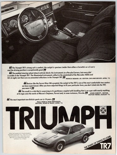 Triumph tr7 automobile car - automobile,
