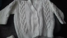 HAND-KNITTED BABY  CARDIGAN